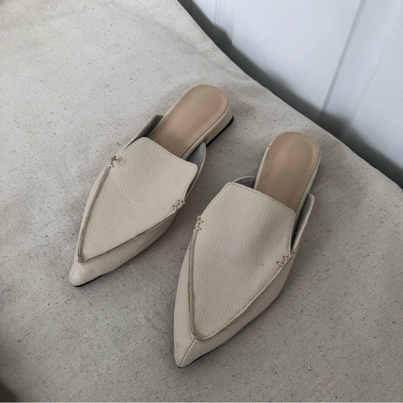 Off white pointed loafers sz 6 - Picture 5 of 5